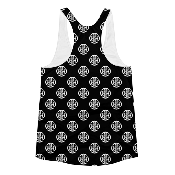 Women's Racerback Tank with Destroyed Logo 2